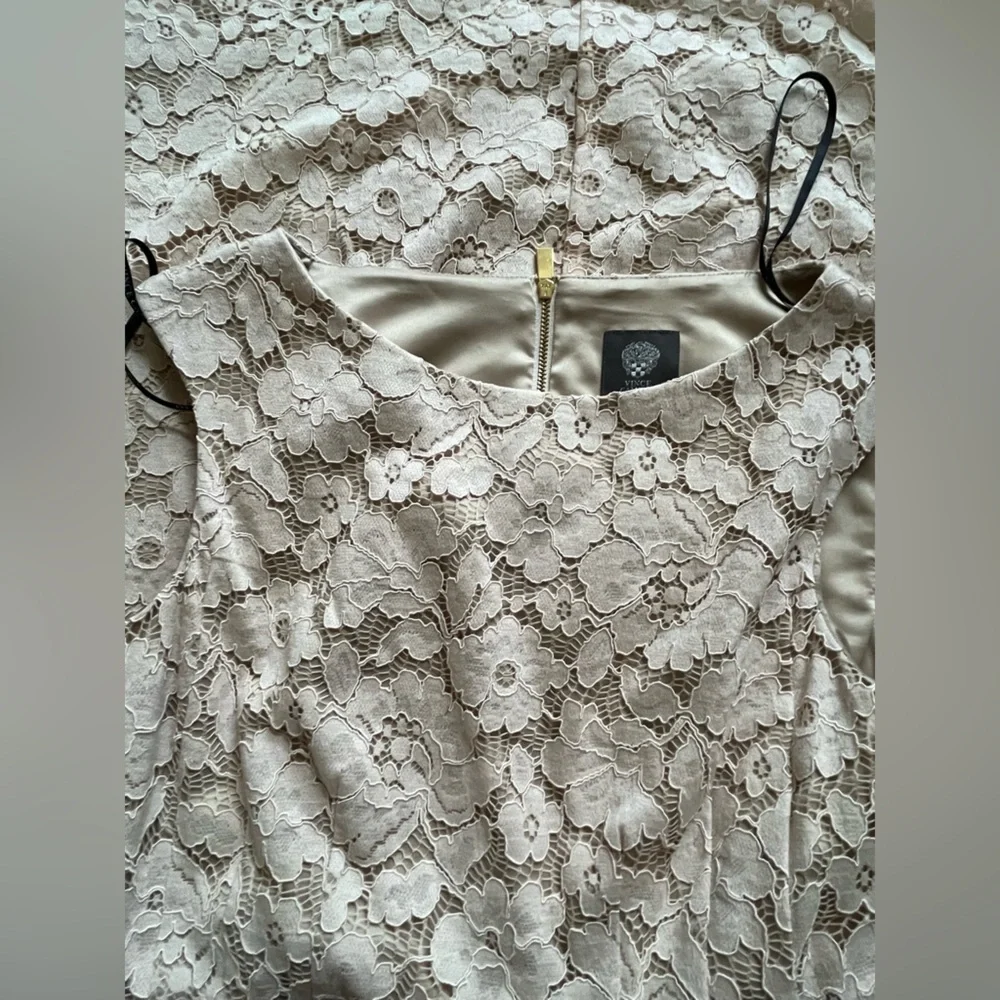 Vince Camuto Cream Lace Mini Dress - Picture 7 of 8